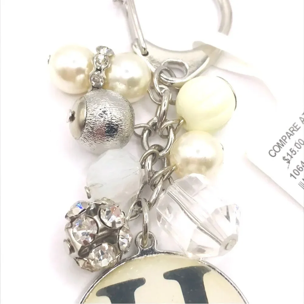Silver Chic Initial H Keychain